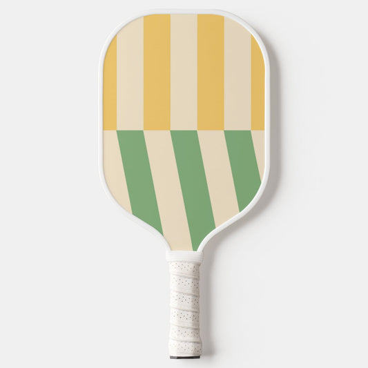 Retro Stripes Pickleball Paddle