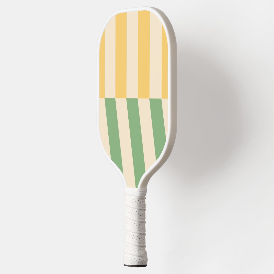 Retro Stripes Pickleball Paddle