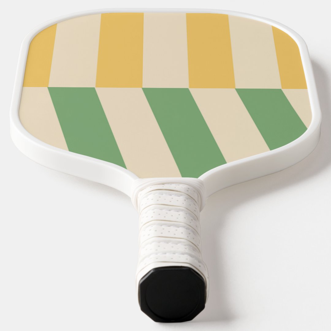 Retro Stripes Pickleball Paddle