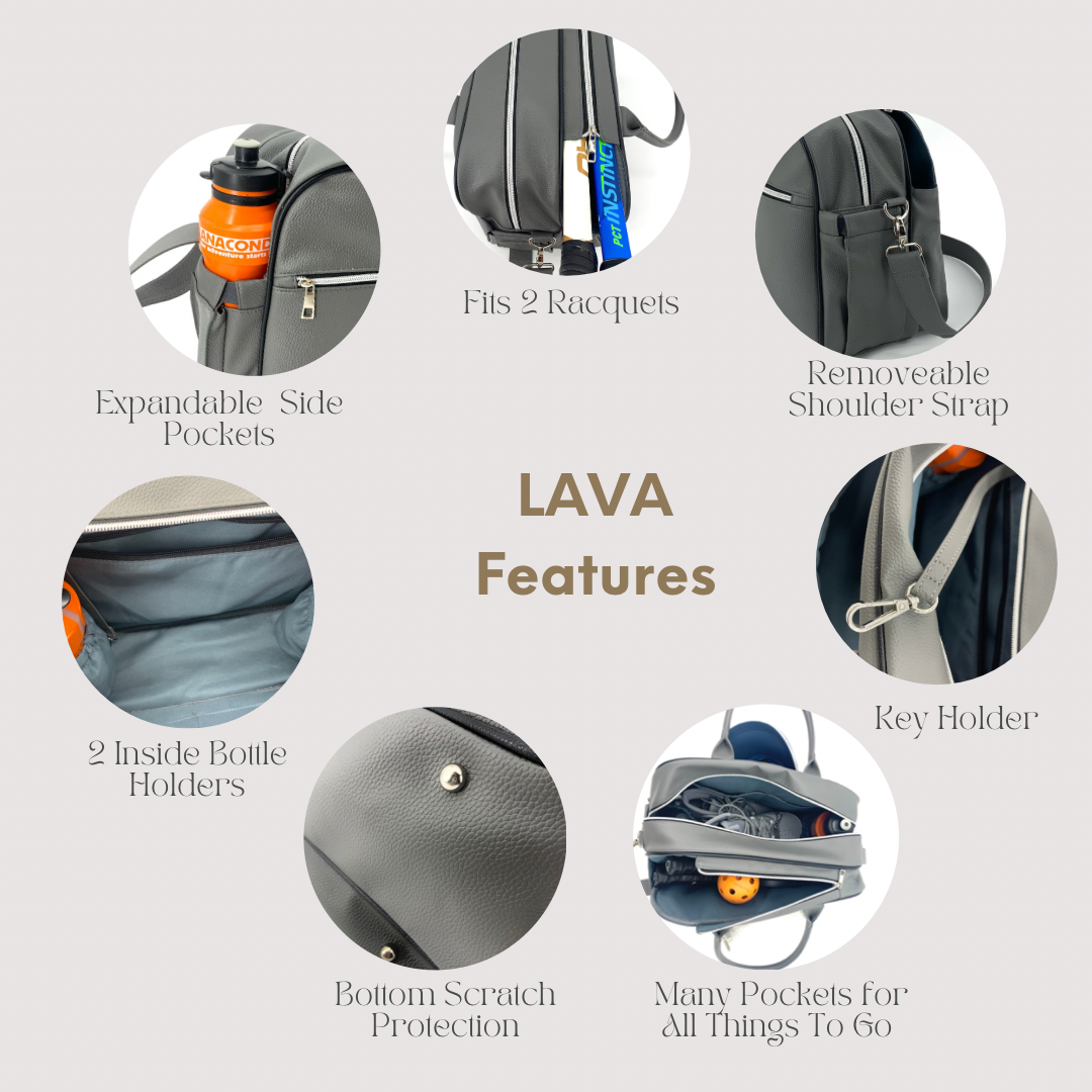 LAVA PREMIUM TENNIS DUFFLE BAG – GRAY