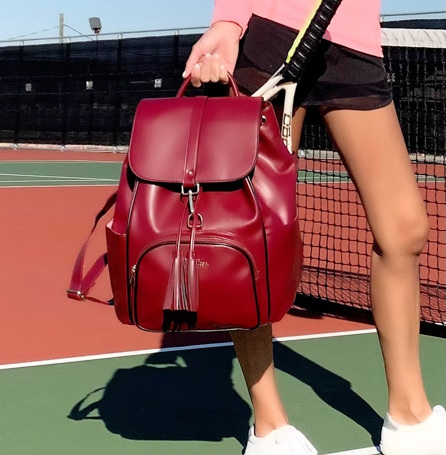 Designer High Quality Tennis and Pickleball backpack  – MAROON